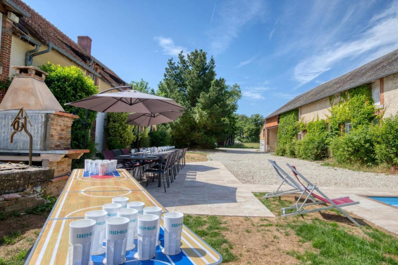 Crazy Villa Le Petit Belair 18 - Heated Pool - Foot - 2H Paris - 30P オービ二ー・シュル・ ネール エクステリア 写真