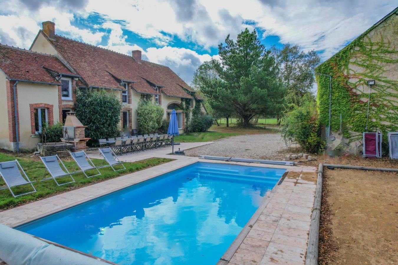 Crazy Villa Le Petit Belair 18 - Heated Pool - Foot - 2H Paris - 30P オービ二ー・シュル・ ネール エクステリア 写真