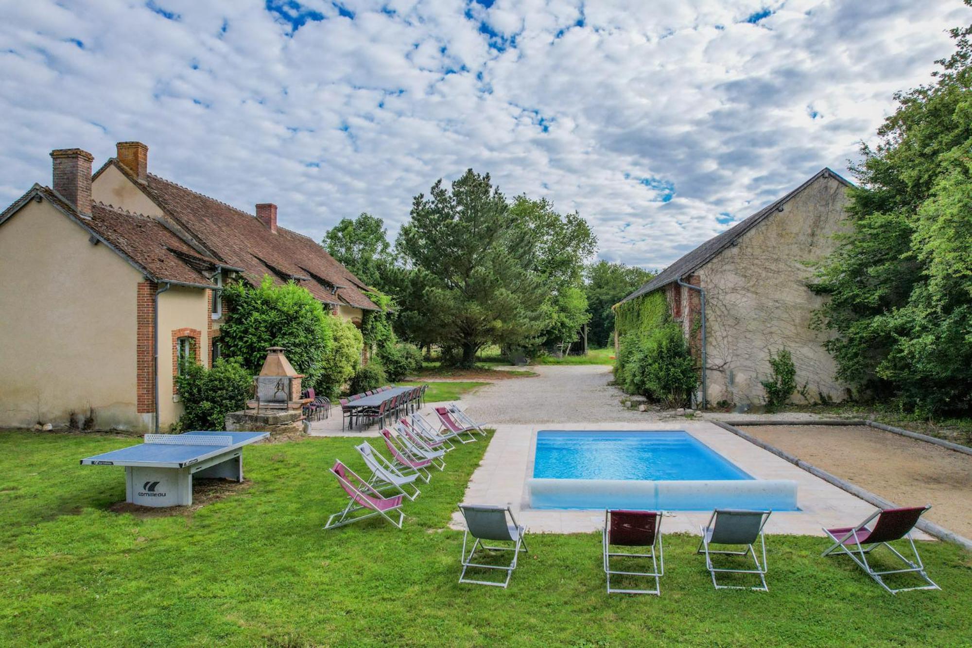 Crazy Villa Le Petit Belair 18 - Heated Pool - Foot - 2H Paris - 30P オービ二ー・シュル・ ネール エクステリア 写真